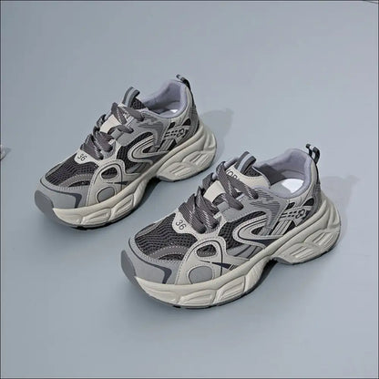 Chic Contrast Round Toe Platform Sneakers - Athletic Shoes on Sale Worldwide Shipping