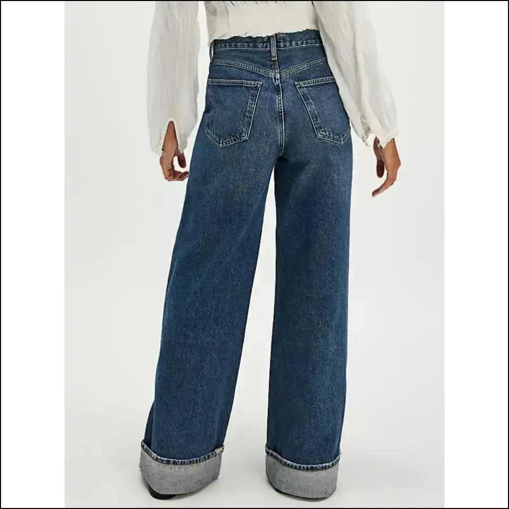 Chic Cuffed Jeans: Because your Legs Deserve a Stylish Comedy Show! 😂👖 - Jeans on Sale Worldwide Shipping