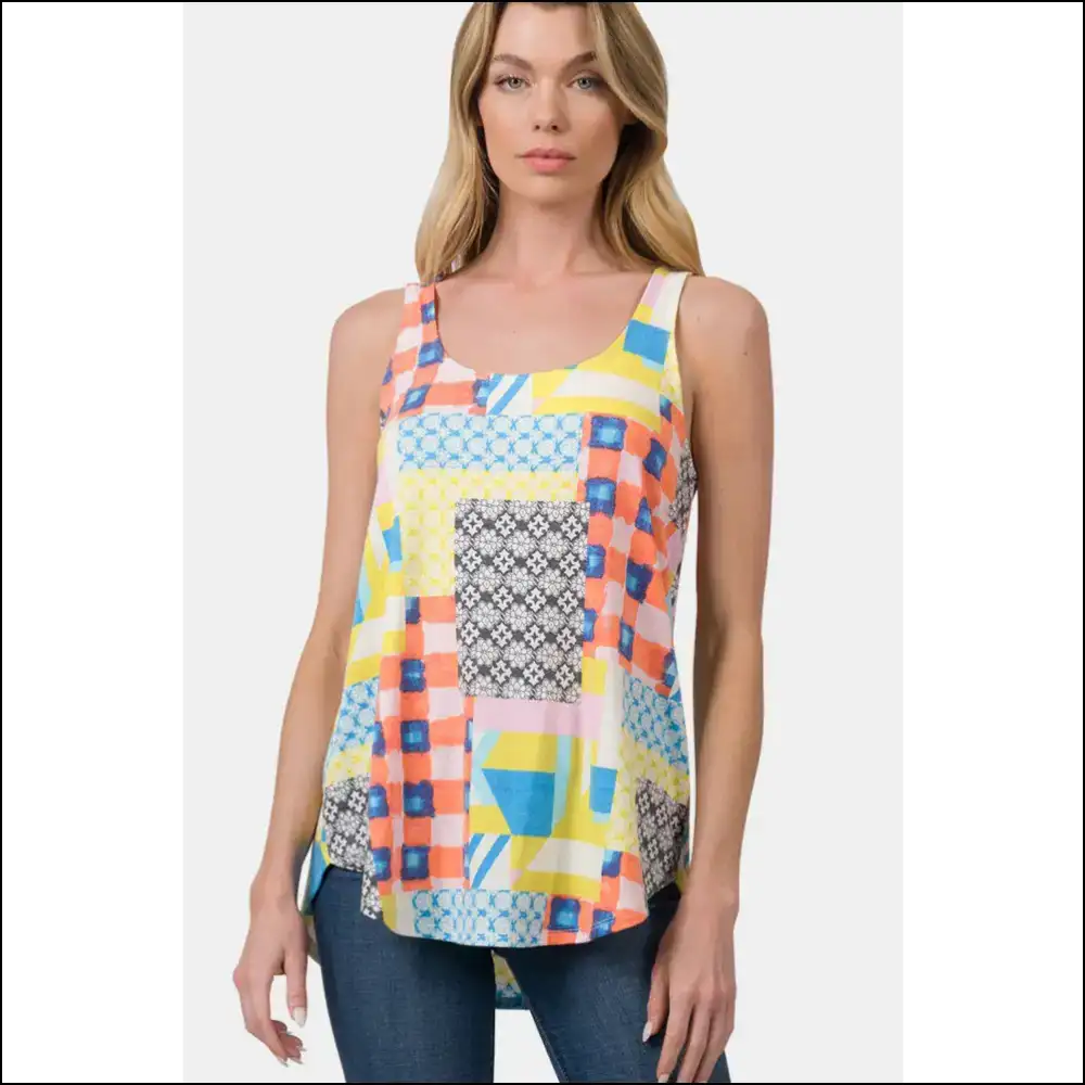 Chic Curved Hem Tank: Because your Closet Deserves a Little Drama! 🌟👚 - Orange / s - Tank Tops on Sale Worldwide Shipping