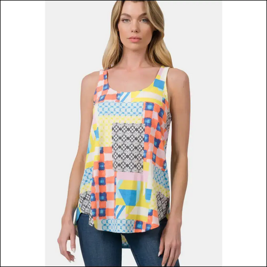 Chic Curved Hem Tank: Because your Closet Deserves a Little Drama! 🌟👚 - Orange / s - Tank Tops on Sale Worldwide Shipping