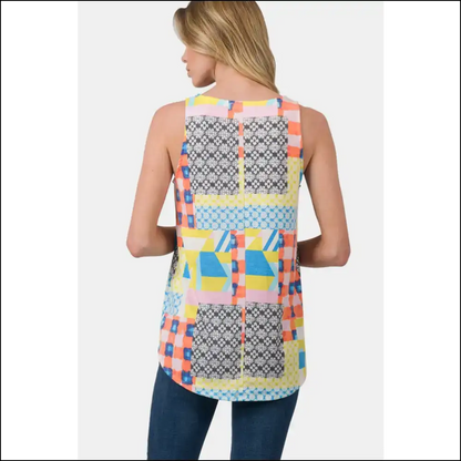 Chic Curved Hem Tank: Because your Closet Deserves a Little Drama! 🌟👚 - Tank Tops on Sale Worldwide Shipping