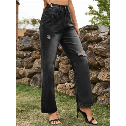 Chic Distressed Jeans: your New Best Friend for Fabulousness and Fun! 😄✨ - Jeans on Sale Worldwide Shipping
