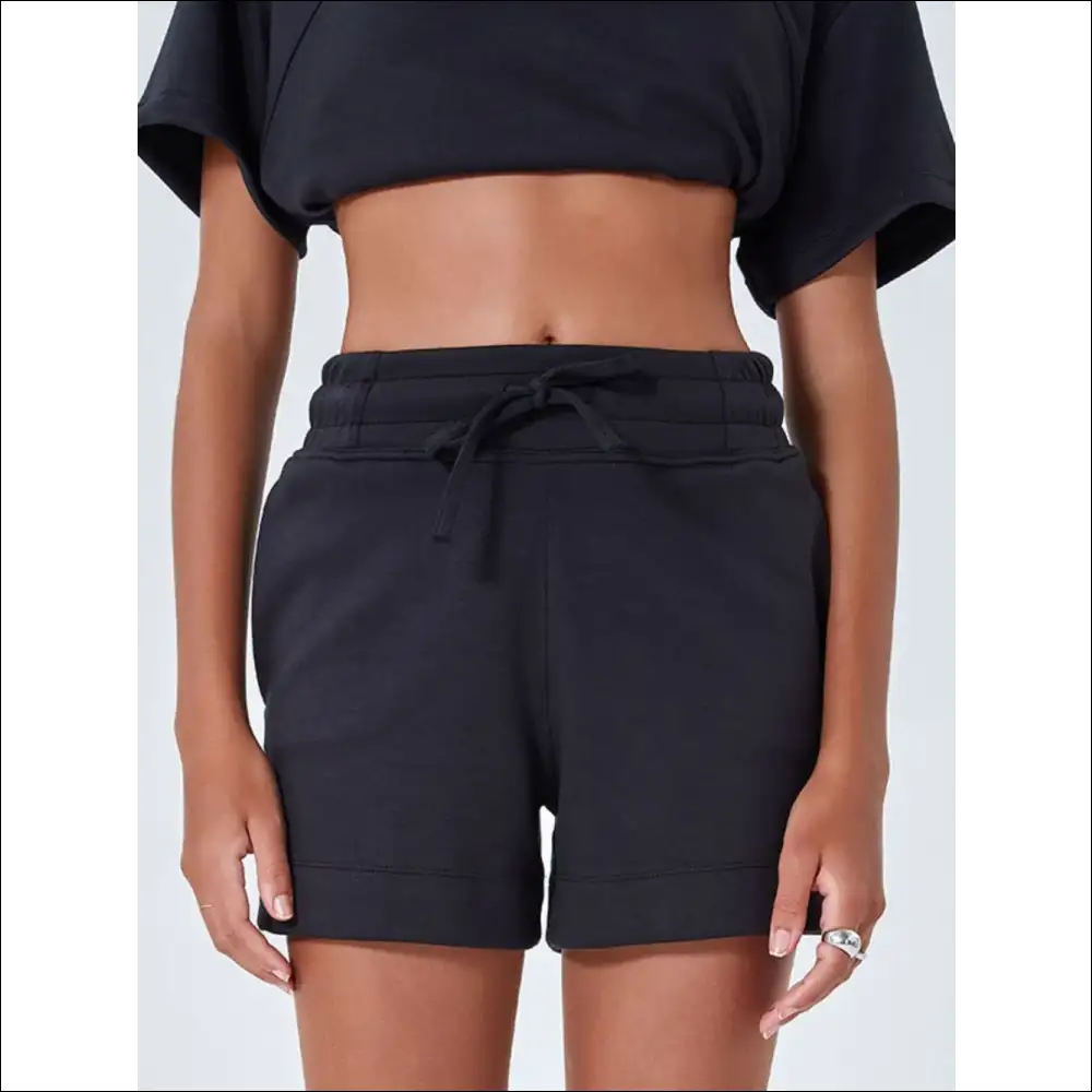Chic Drawstring Solid Color Shorts with Pockets - on Sale Worldwide Shipping