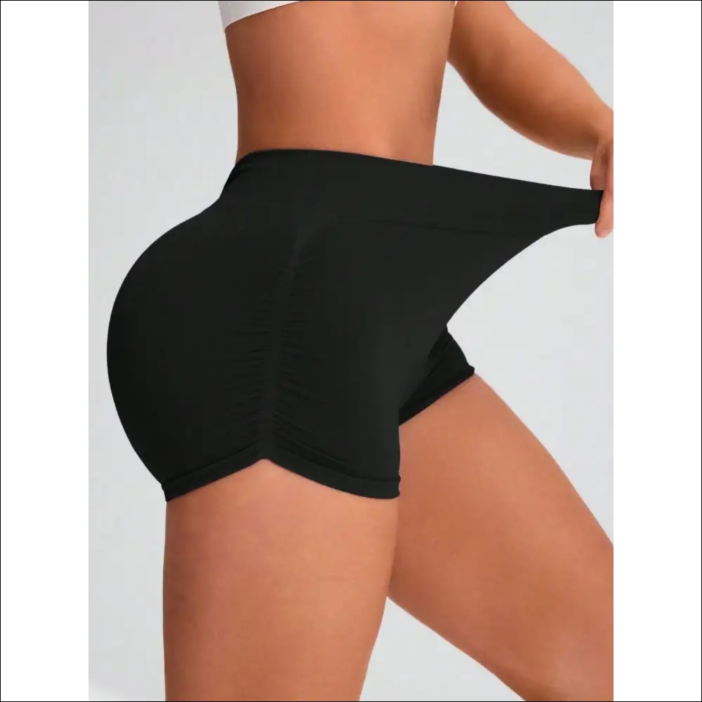 Chic Elastic Waist Active Shorts for Women - on Sale Worldwide Shipping