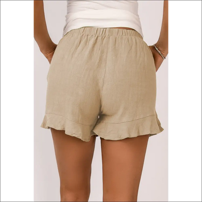 Chic Elastic Waist Pocketed Shorts for Women - on Sale Worldwide Shipping