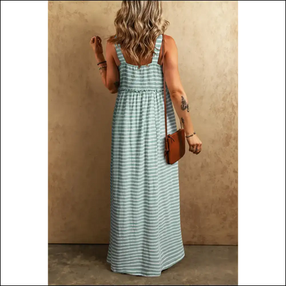 Chic Green Stripe Maxi Dress: Finally a Dress that Doesn’t Suck 👗 Needful Things - Dresses on Sale Worldwide Shipping