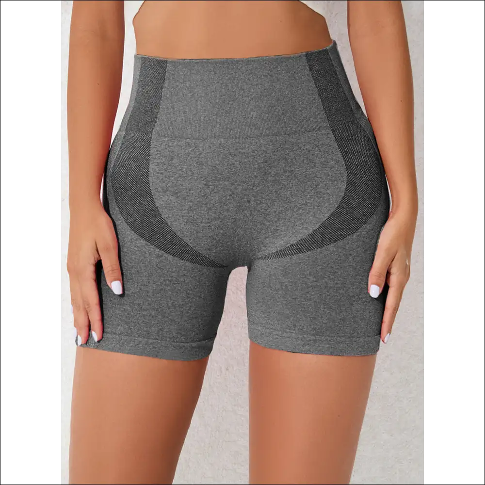 Chic High Waist Active Shorts for Stylish Comfort - Dark Gray / s - on Sale Worldwide Shipping
