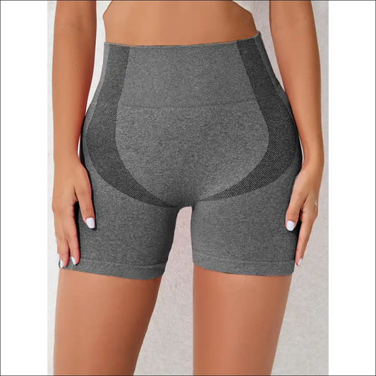 Chic High Waist Active Shorts for Stylish Comfort - Dark Gray / s - on Sale Worldwide Shipping