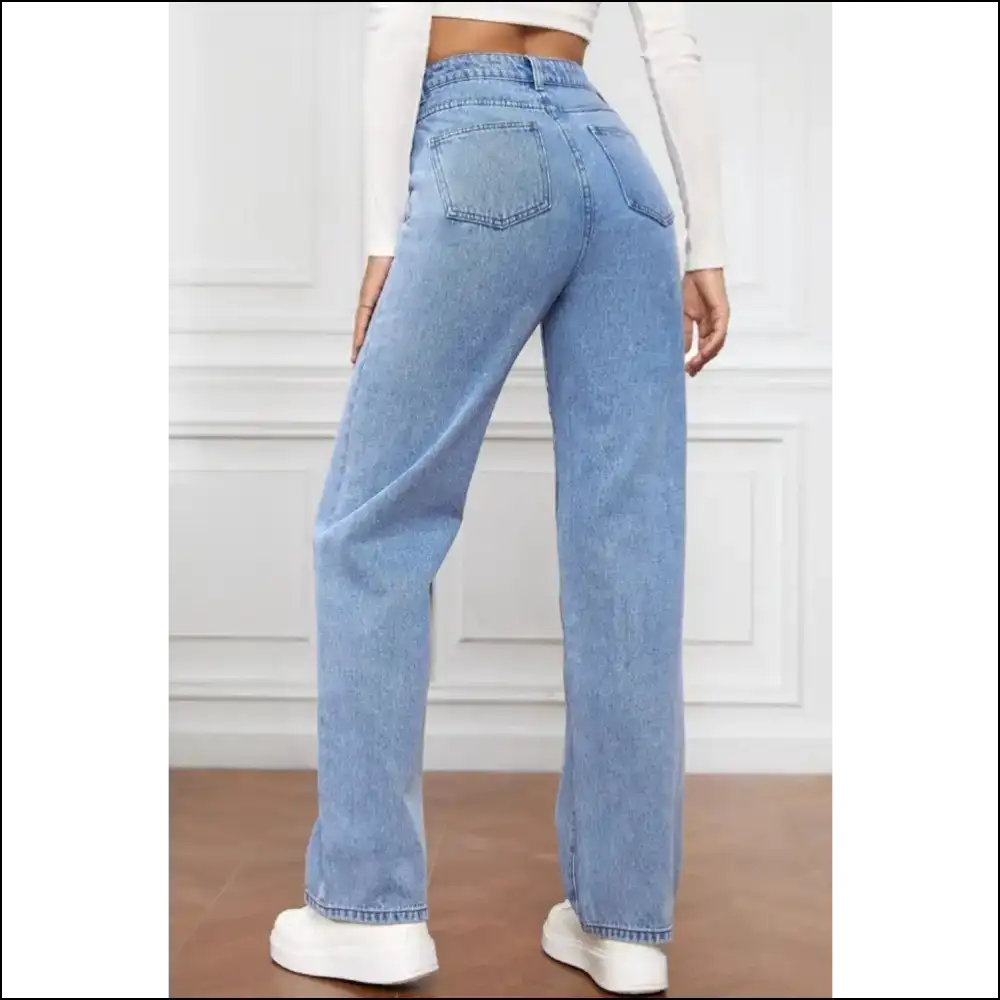 Chic High Waist Jeans: Slay the Day Feel Like a Queen 👖💁‍♀️ - Needful Things - Jeans on Sale Worldwide Shipping
