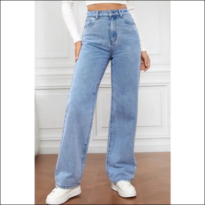 Chic High Waist Jeans: Slay the Day Feel Like a Queen 👖💁‍♀️ - Needful Things - Light Blue / s - Jeans on Sale Worldwide Shipping