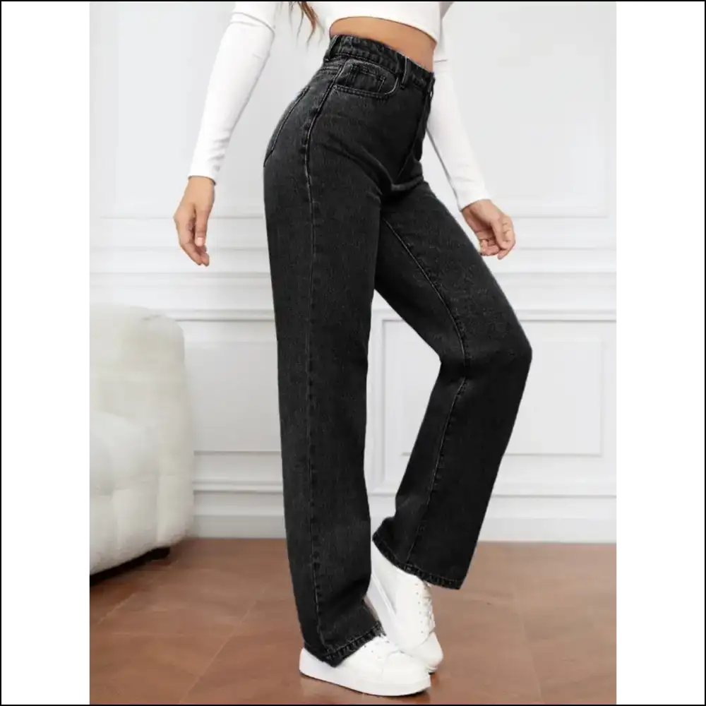Chic High Waist Jeans: Slay the Day Feel Like a Queen 👖💁‍♀️ - Needful Things - Jeans on Sale Worldwide Shipping