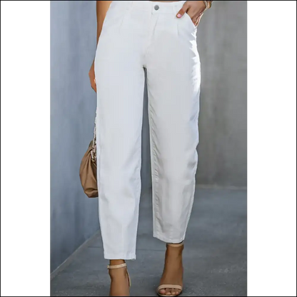 Chic High-waist Straight Jeans: your Rear’s New Best Friend! 🍑 - Jeans on Sale Worldwide Shipping