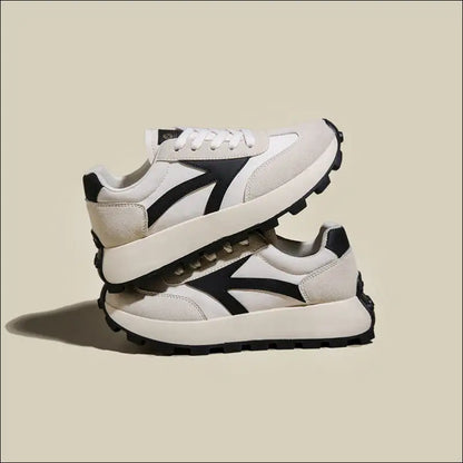 Chic Lace Up Contrast Platform Athletic Shoes - on Sale Worldwide Shipping