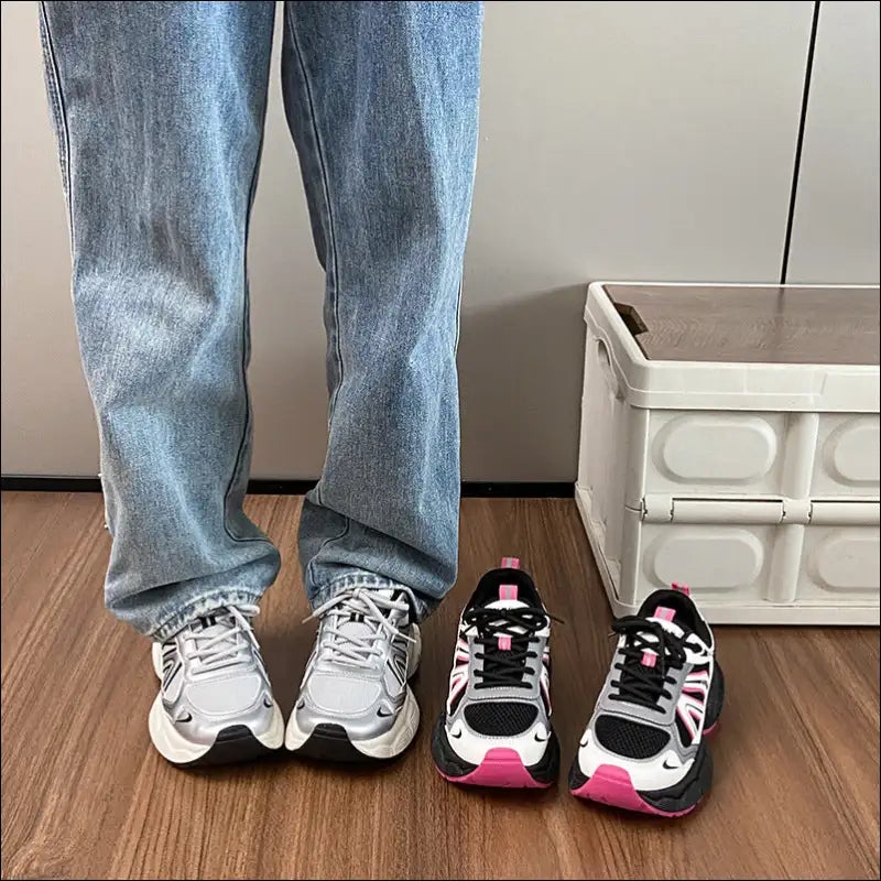 Chic Lace-up Platform Athletic Shoes - on Sale Worldwide Shipping