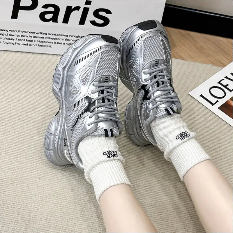 Chic Lace Up Platform Athletic Shoes - on Sale Worldwide Shipping