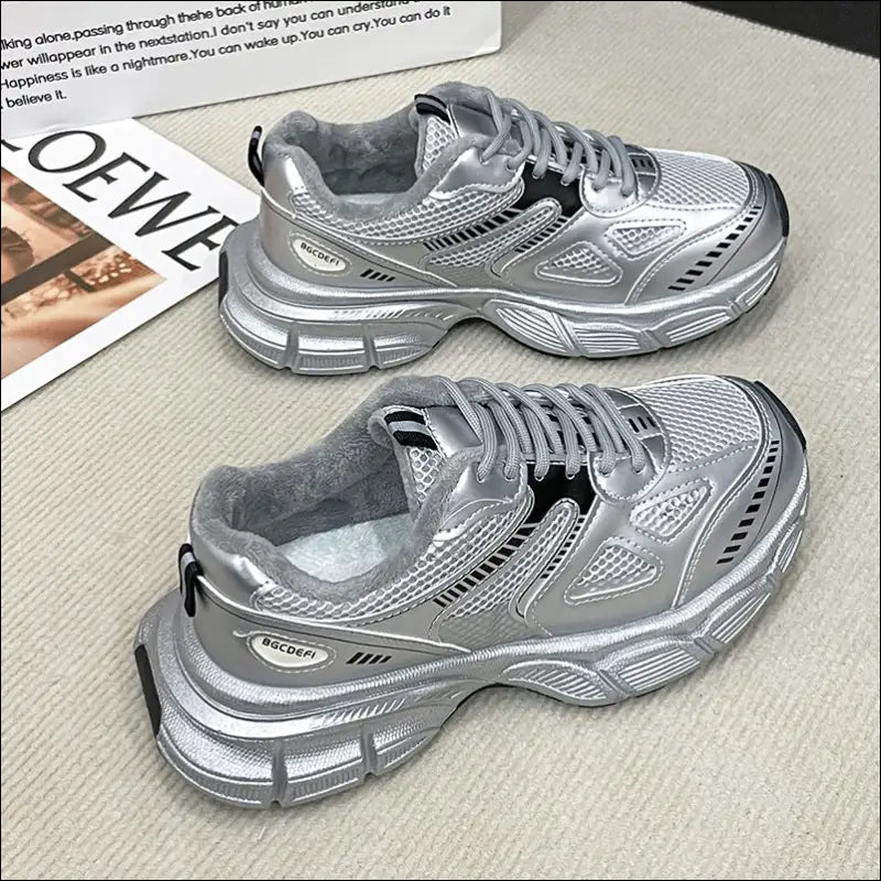 Chic Lace Up Platform Athletic Shoes - on Sale Worldwide Shipping