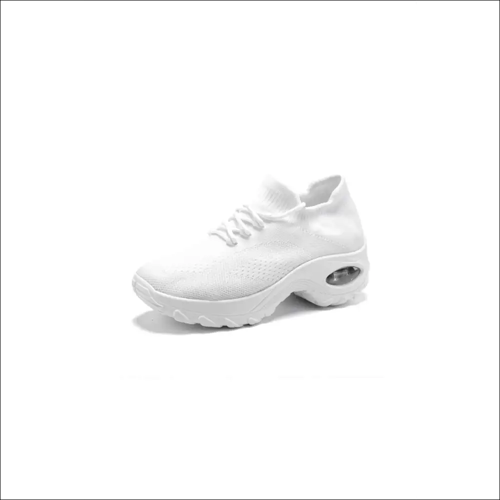 Chic Lace Up Round Toe Platform Sneakers - White / 35(us4) - Athletic Shoes on Sale Worldwide Shipping