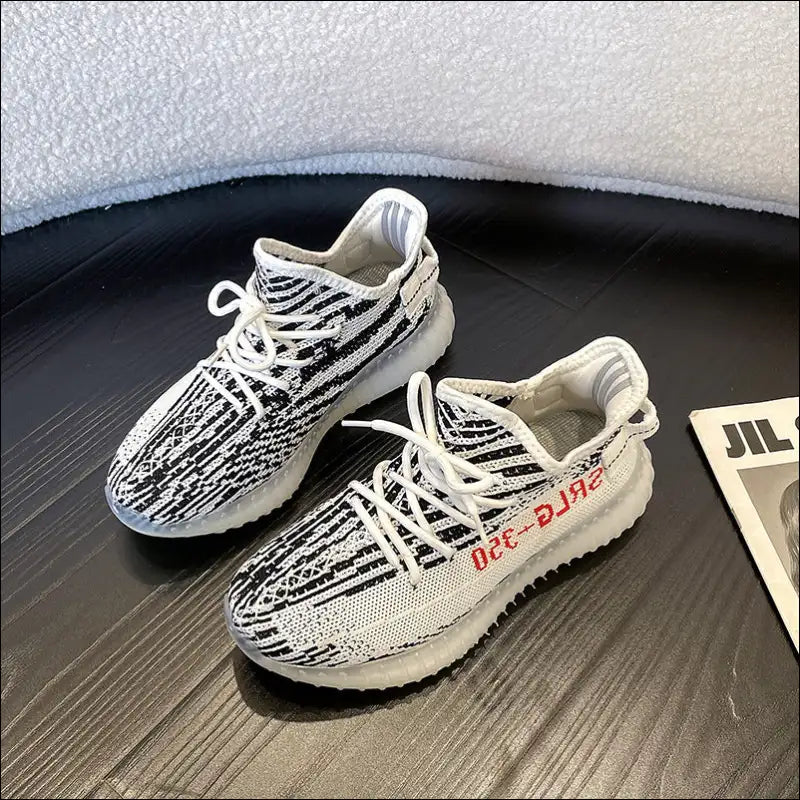 Chic Letter Lace-up Platform Athletic Shoes - on Sale Worldwide Shipping