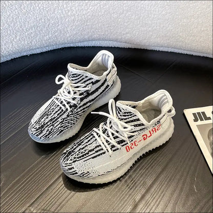 Chic Letter Lace-up Platform Athletic Shoes - on Sale Worldwide Shipping