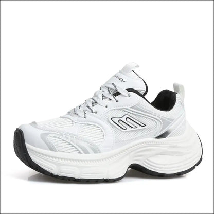 Chic Letter Lace-up Round Toe Athletic Shoes - on Sale Worldwide Shipping