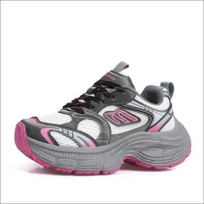 Chic Letter Lace-up Round Toe Athletic Shoes - on Sale Worldwide Shipping