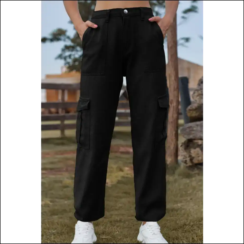 Chic Long Jeans: Strut your Stuff and Pocket Confidence! 😂 Needful Things - Black / 2xl - Jeans on Sale Worldwide Shipping
