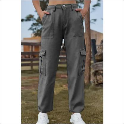 Chic Long Jeans: Strut your Stuff and Pocket Confidence! 😂 Needful Things - Dark Gray / Xl - Jeans on Sale Worldwide Shipping