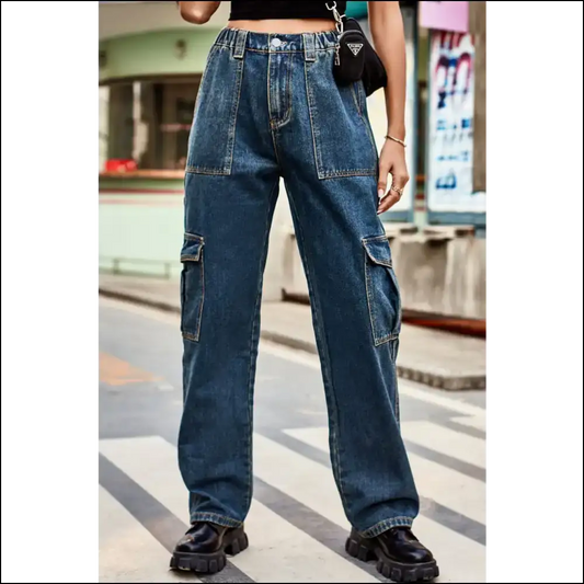 Chic Loose Fit Long Pants: Comfort that Makes you Forget your Ex! 😂👖 - Medium / Xl - Jeans on Sale Worldwide Shipping