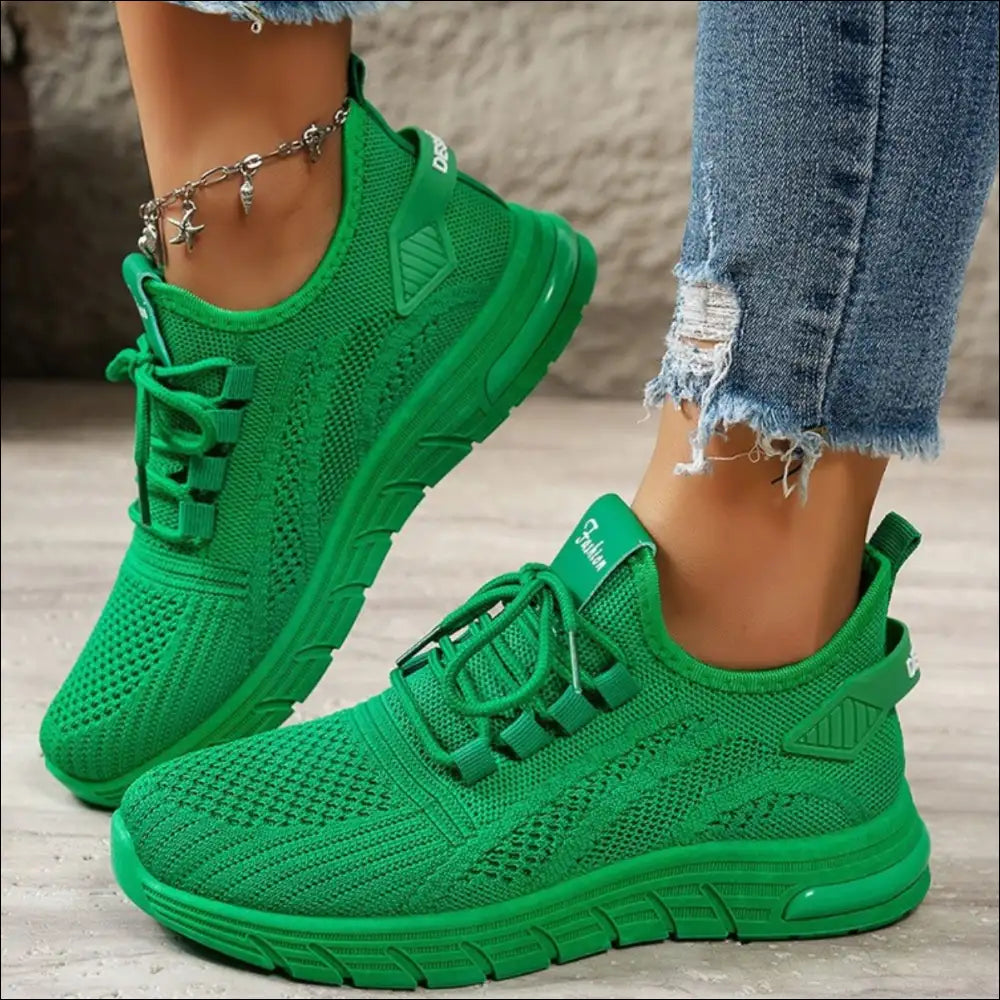 Chic Mesh Breathable Round Toe Athletic Shoes - on Sale Worldwide Shipping