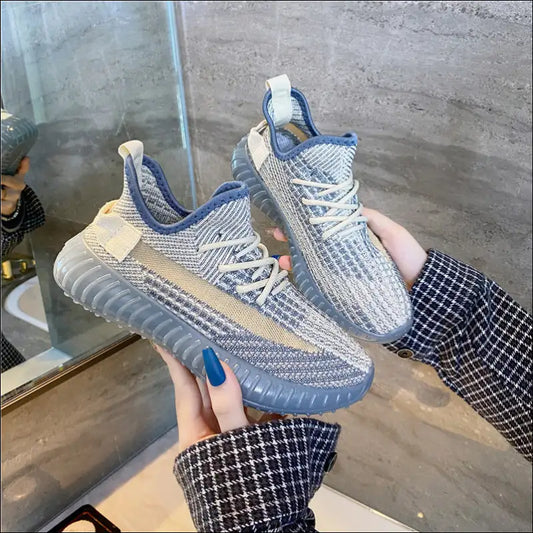 Chic Mesh Lace-up Platform Athletic Shoes - Light / 35(us4) - on Sale Worldwide Shipping