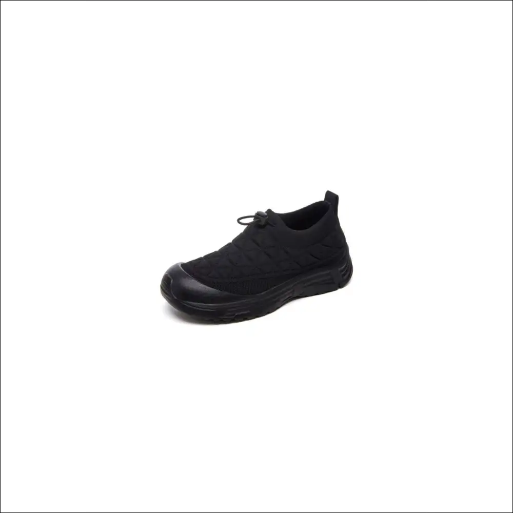 Chic Mesh Round Toe Slip-on Athletic Shoes - Black / 36(us5) - on Sale Worldwide Shipping