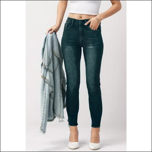 Chic Mid-rise Skinny Jeans: Strut your Stuff Embrace Inner Fashionista! 👖✨ - Black / l - Jeans on Sale Worldwide Shipping