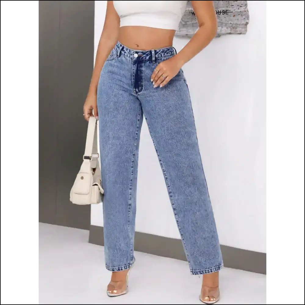 Chic Mid-rise Waist Jeans: my Comfy Sidekick for Life’s Awkward Moments 😂 - Jeans on Sale Worldwide Shipping