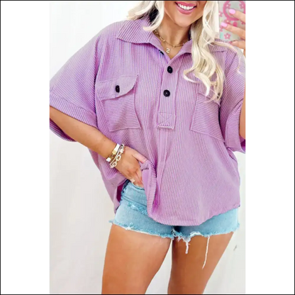 Chic Orchid Bouquet Blouse from Polyester Paradise - s - Blouses on Sale Worldwide Shipping