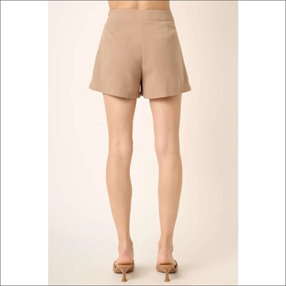 Chic Pleated Side Zipper Shorts - on Sale Worldwide Shipping