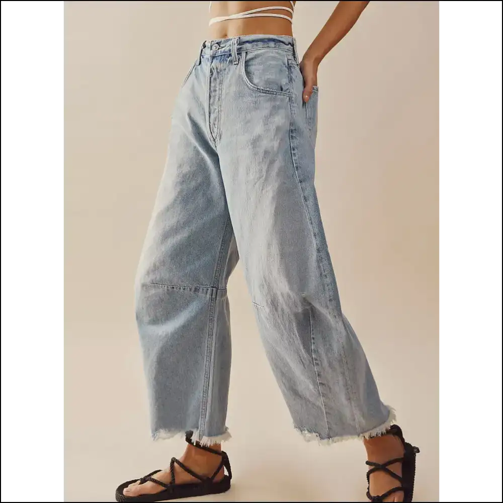 Chic Raw Hem Wide Leg Jeans: for when you Want Freedom and Fun! - Jeans on Sale Worldwide Shipping