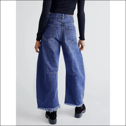 Chic Raw Hem Wide Leg Jeans: for when you Want Freedom and Fun! - Jeans on Sale Worldwide Shipping
