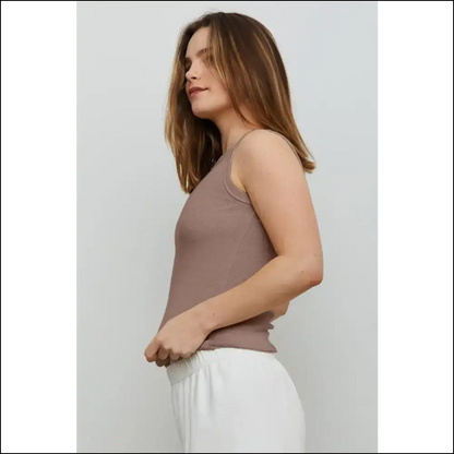 Chic Ribbed Cropped Tank for Trendy Women - Tops on Sale Worldwide Shipping