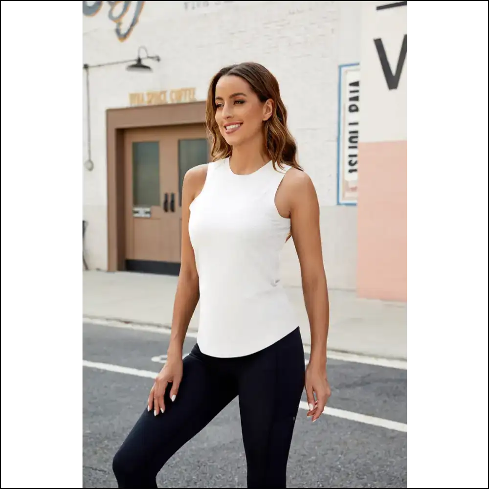 Chic Round Neck Tank: Dress Like you Mean it or Stay Home Needful Things! - White / 2xl - Tank Tops on Sale Worldwide Shipping