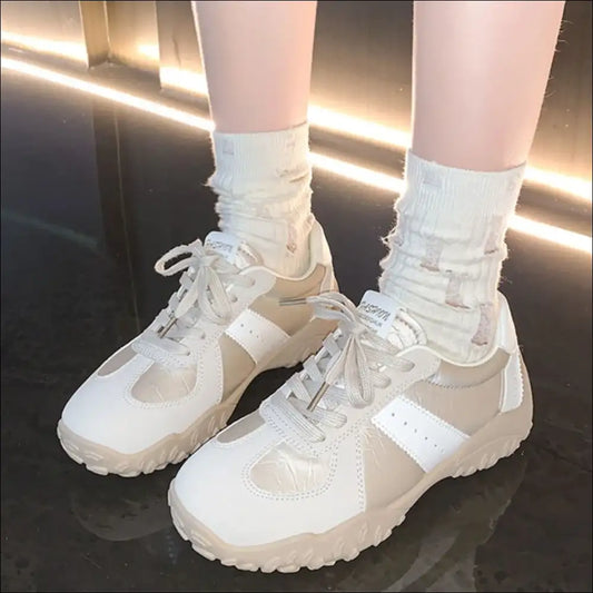 Chic Round Toe Flats for All-day Comfort - Beige / 35(us4) - Athletic Shoes on Sale Worldwide Shipping