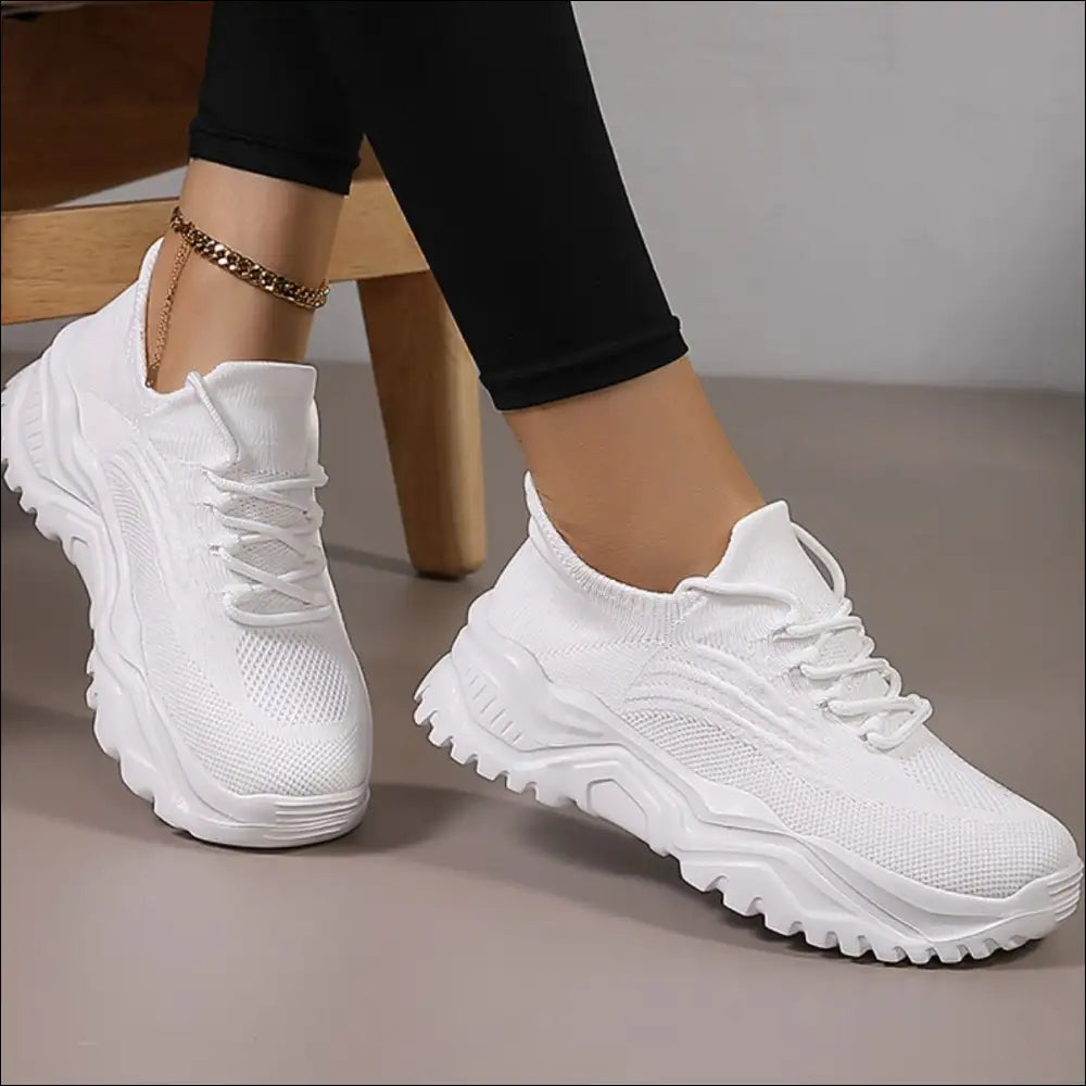 Chic Round Toe Platform Athletic Shoes - on Sale Worldwide Shipping