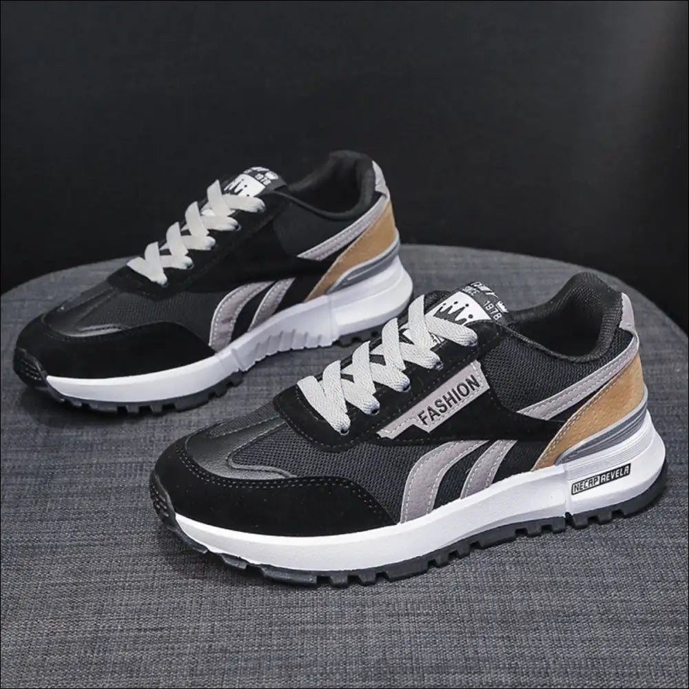 Chic Round Toe Platform Athletic Sneakers - Shoes on Sale Worldwide Shipping