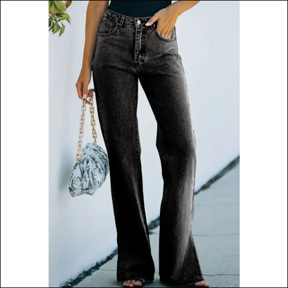 Chic Side Slit Jeans: your Pocket-savvy Style Sidekick Awaits! 😄👖 - Jeans on Sale Worldwide Shipping