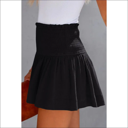 Chic Smocked Waistband Shorts - on Sale Worldwide Shipping