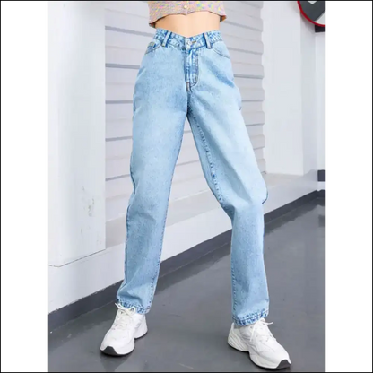 Chic Straight Leg Jeans: Confidence Boosters with Pockets for Days! 💁‍♀️✨ - Jeans on Sale Worldwide Shipping