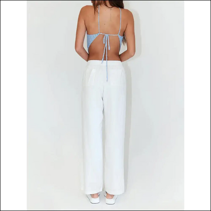 Chic Tie Back Sleeveless Tank Top - Tops on Sale Worldwide Shipping