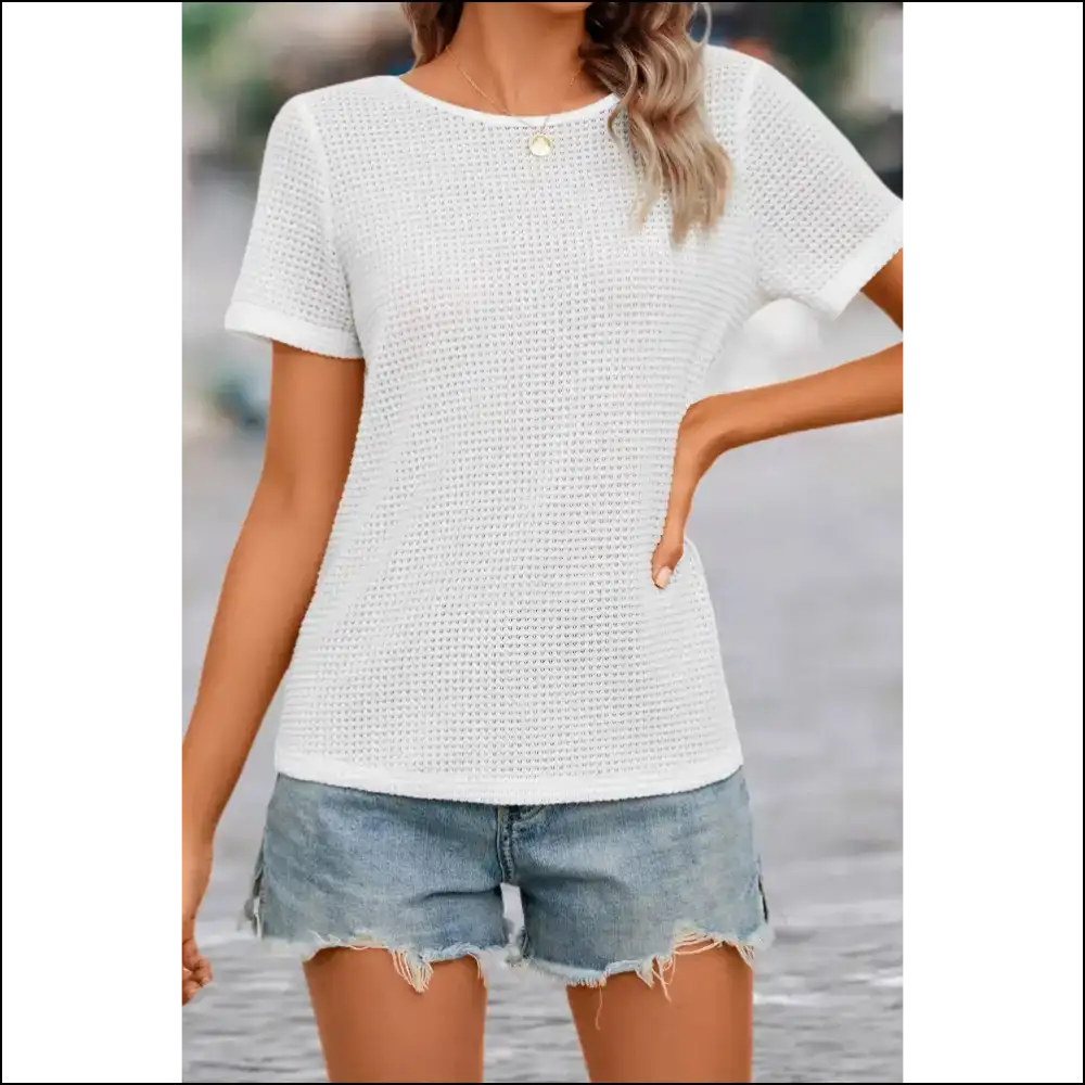 Chic White Bow Back: Wfle Knit! Needful Things 💀 Lace Trim - Blouses on Sale Worldwide Shipping
