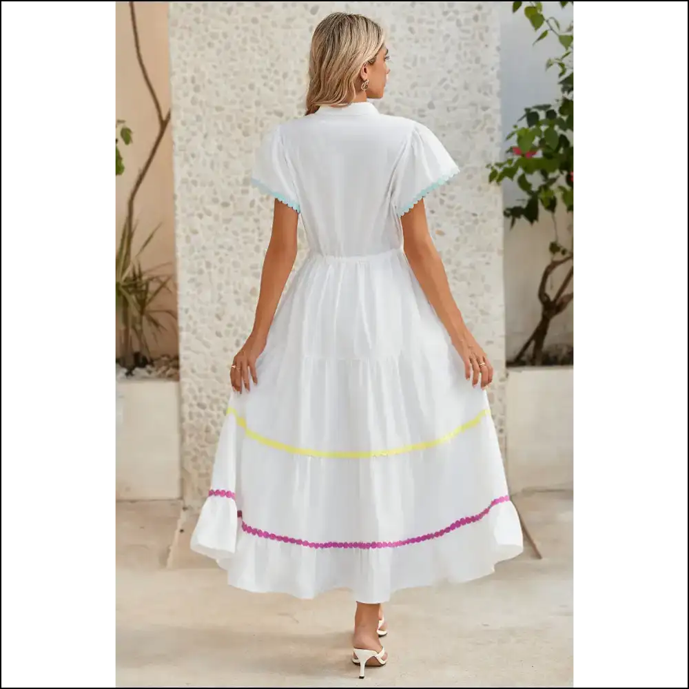Chic White High Waist Dress: Needful Things Gorgeous! 💀 - Maxi Dresses on Sale Worldwide Shipping