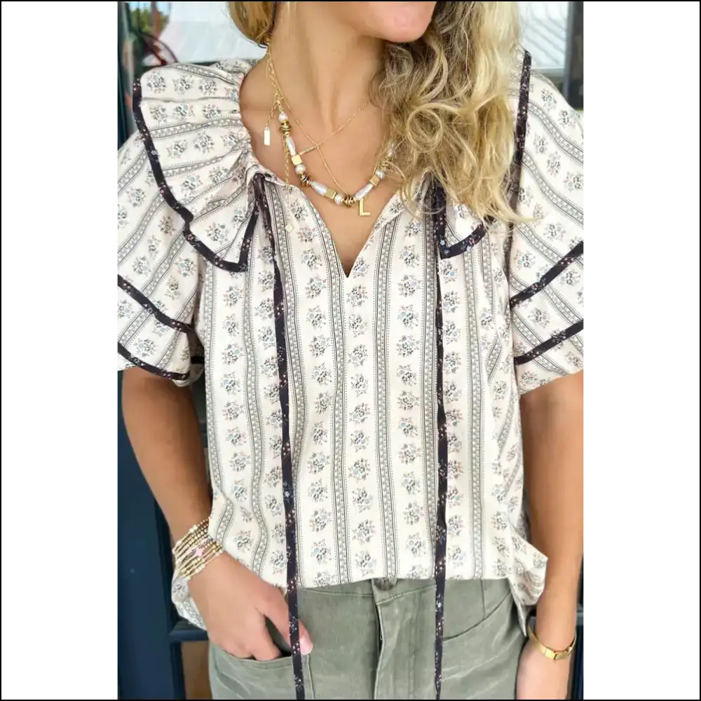 Chic White Ruffle: from Frumpy to Fabulous () at Needful Things! 💀 🌺 - s - Blouses on Sale Worldwide Shipping