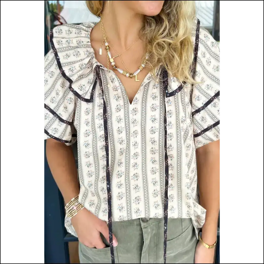 Chic White Ruffle: from Frumpy to Fabulous () at Needful Things! 💀 🌺 - s - Blouses on Sale Worldwide Shipping